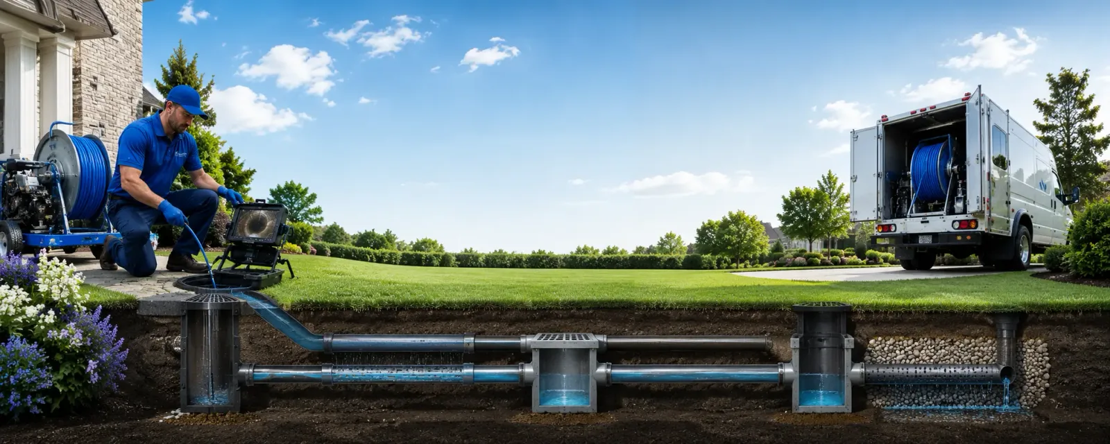 Outdoor drain cleaning information for North Benton, OH